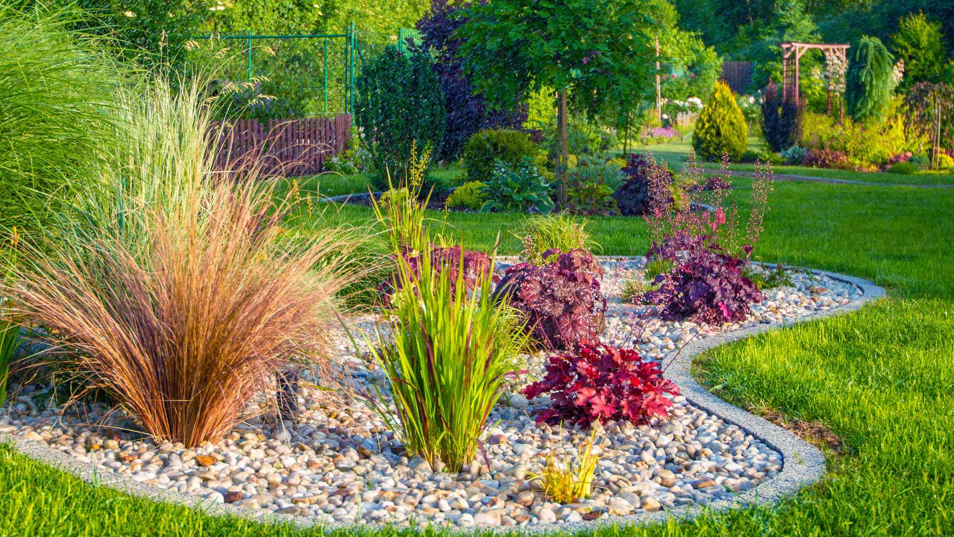 Aménagement paysager du jardin